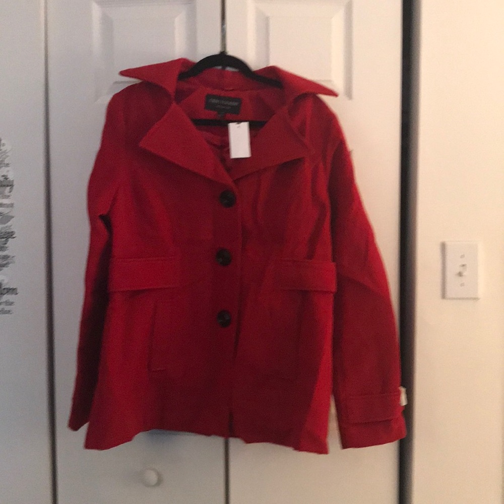 Red wool jacket